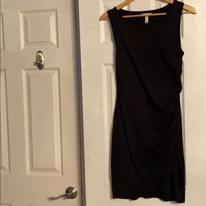 Leith Ruched Body-con Tank Dress Black M